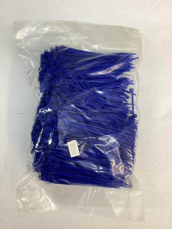 4.1” Blue Cable Ties, 1000 ct.