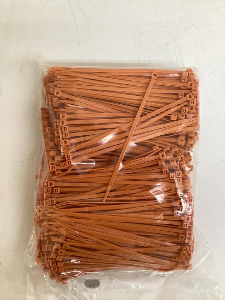 Southwire 5.7” Orange Cable Ties, 1000ct