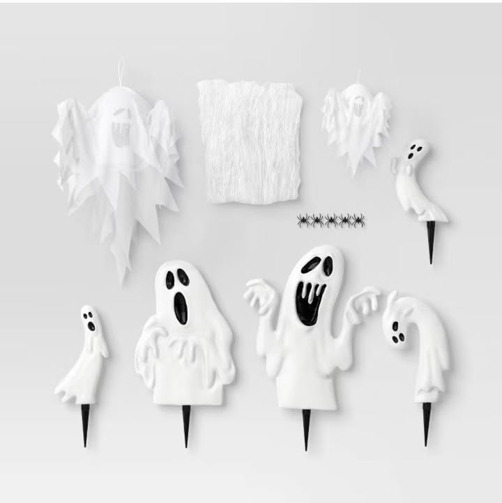 18pc Ghosts Scene Setter Halloween Decorative Prop Kit - Hyde and EEK! Boutique