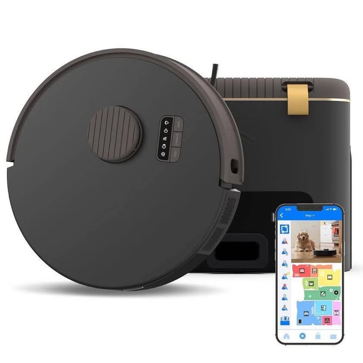Lightly Used bObsweep Bio Self-Emptying Robot Vacuum & Mop with 100-Day Dock, and Activated Bio-Based Plastic Charcoal Odor Filtration