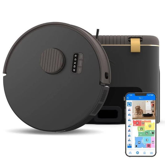Lightly Used bObsweep Bio Self-Emptying Robot Vacuum & Mop with 100-Day Dock, and Activated Bio-Based Plastic Charcoal Odor Filtration