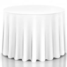 10 pcs 90" Home Restaurant Polyester Round Tablecloth