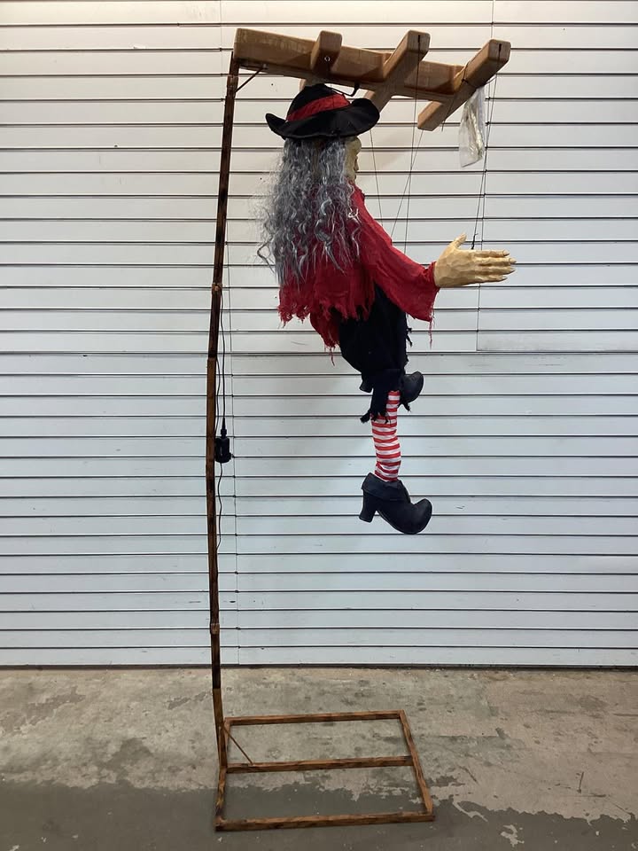 6' Marionette Witch Animatronic Halloween Puppet Animated
