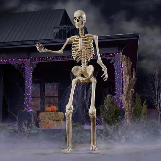 12 FT Giant-Sized Skelly with LifeEyes LCD Eyes