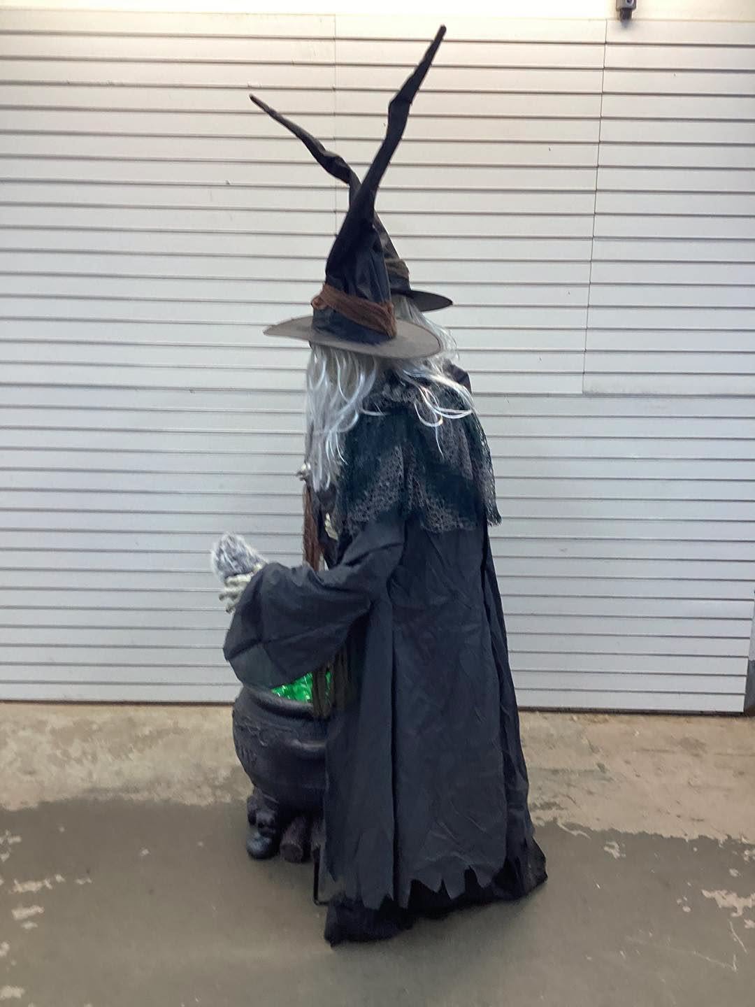 Home Accents Holiday 6.5 ft. Gruesome Grounds Animated LED Witches Scene
