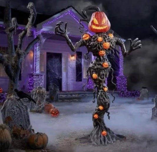 6.5 FT Wicked Woods LED Pumpkin Vine Creature