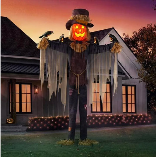 Member's Mark 8' Pre-Lit Animated Scarecrow