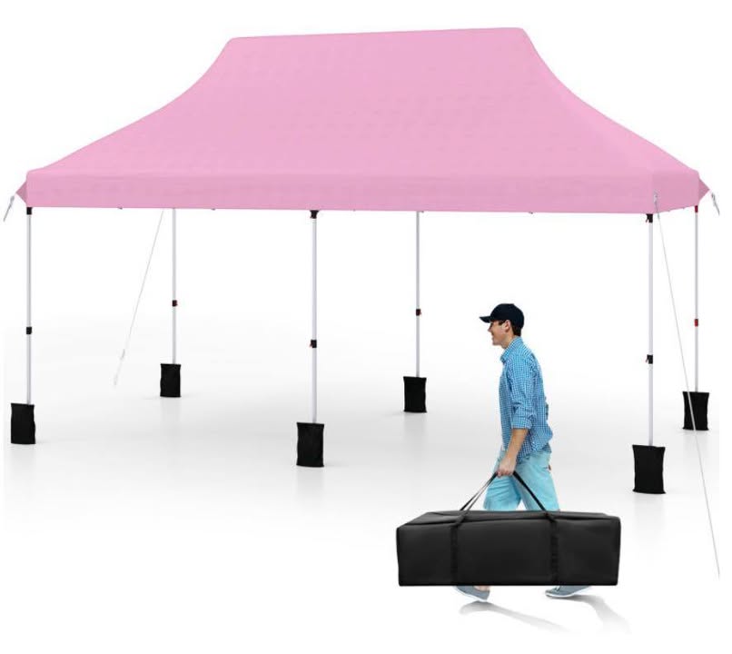 Costway 10 X 20 FT Pop up Outdoor Canopy Tent with Carry Bag