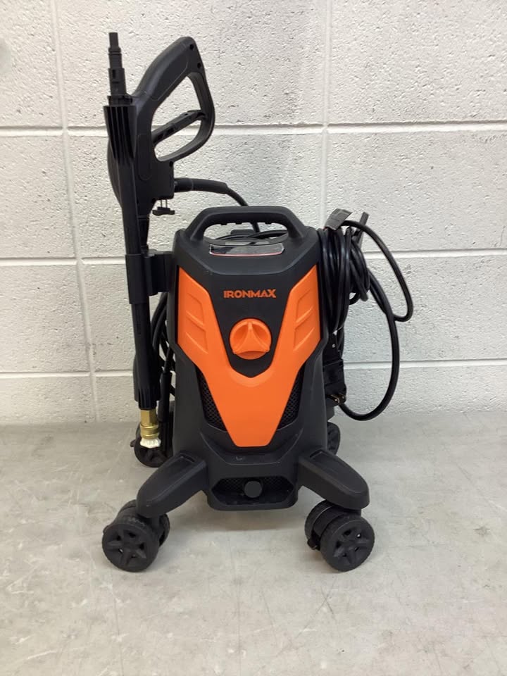 Ironmax 2400 PSI High Pressure Cleaner Machine Electric Pressure Washer with 4 Wheels Orange
