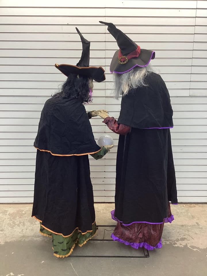 Member's Mark Pre-Lit Animated Crystal Ball Witches