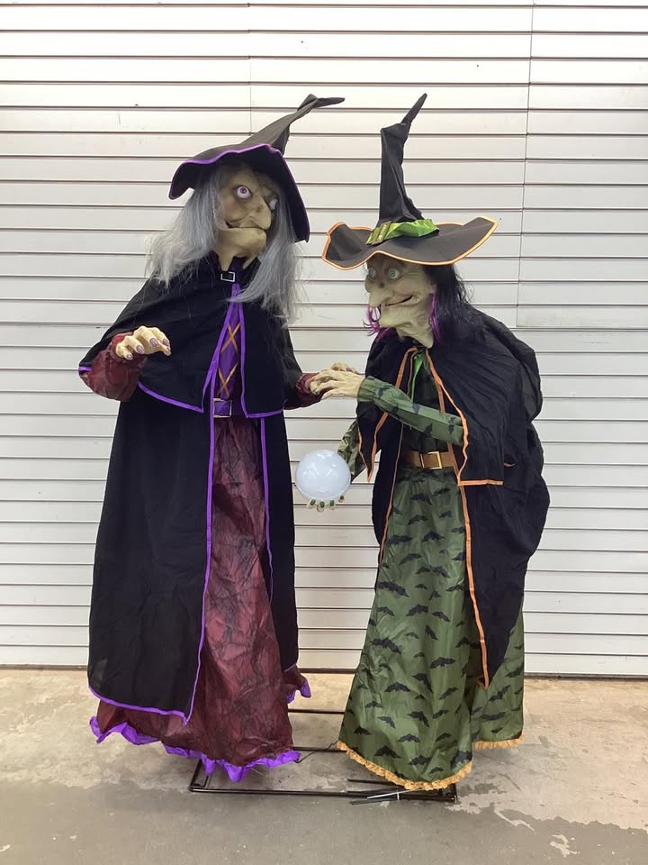 Member's Mark Pre-Lit Animated Crystal Ball Witches