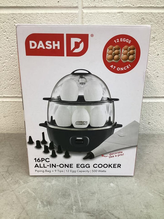 Dash 16-piece All-in-One Egg Cooker with Piping Bag and 9 Tips