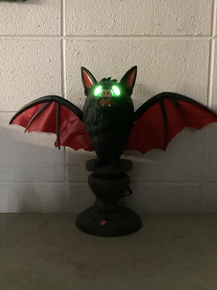 Hyde & EEK! Boutique Retro Bat on Pedestal