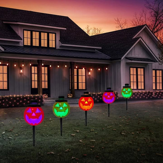 Member's Mark Pumpkin Lawn Stakes, Set of 5