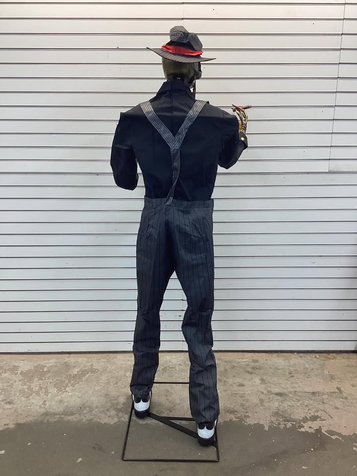 Home Accents 6.5 ft. Animated LED Jack of Spades Skeleton Animatronic