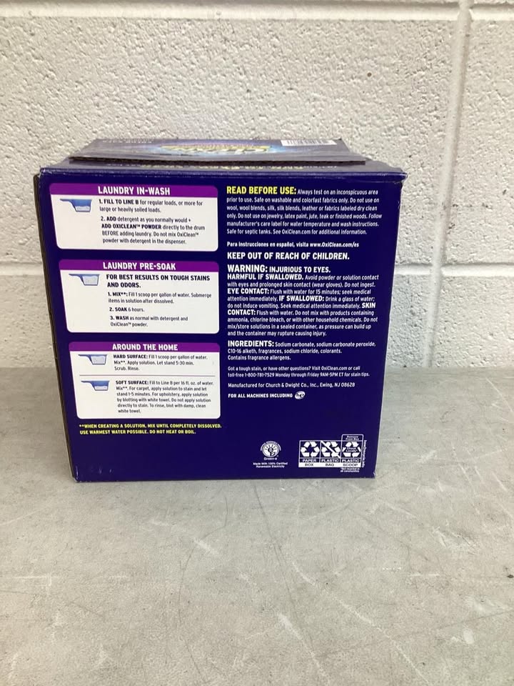 OxiClean Max Efficiency Odor Blasters Laundry Stain Remover Powder, 11 lb.
