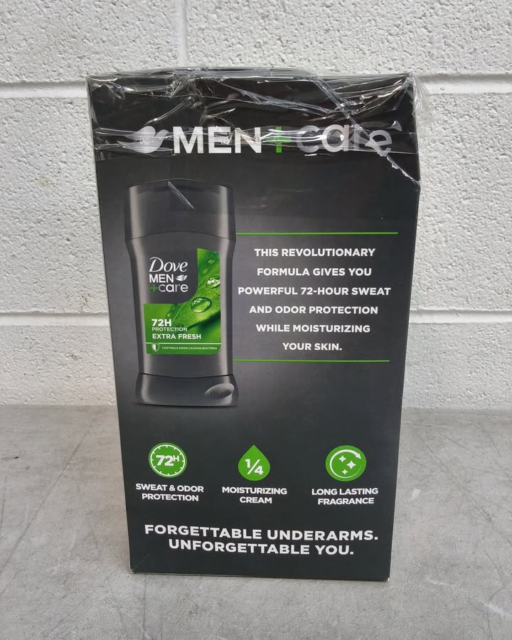 Dove Men+Care Antiperspirant Deodorant Stick, Extra Fresh, 2.6 oz., 4 pk.