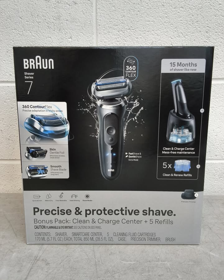 Braun Series 7 Electric Razor Shaver Kit for Men