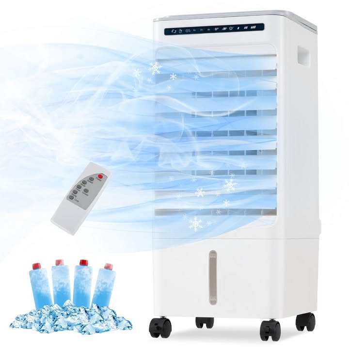 3-in-1 Evaporative Portable Air Cooler with 3 Modes includes Remote Control