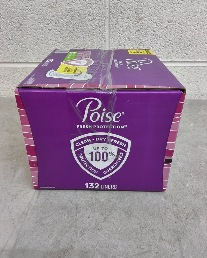 Poise Daily Incontinence Panty Liners, 2 Drop Very Light, 132 ct.