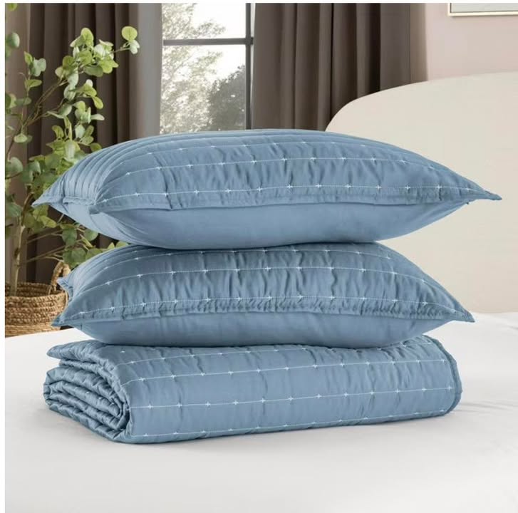 Member’s Mark 3-Piece Cotton-Tencel™ Sateen Quilt Set Full/Queen Size