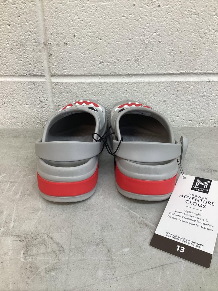 Member's Mark Toddler Boys Clog Shark Size 13