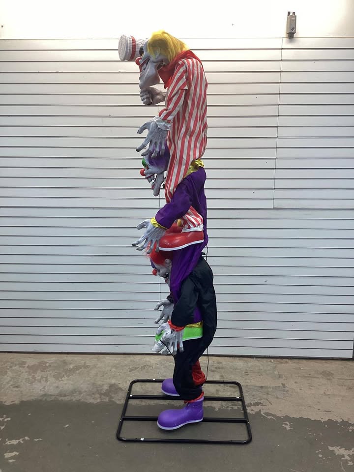 Home Accents Holiday 7.5 ft. Animated LED Trickster Trio Stack Decoration