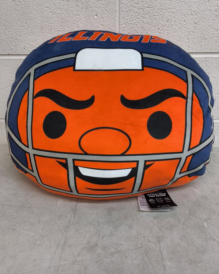 Logo Brands Illinois Fighting Illini Puff Pillow