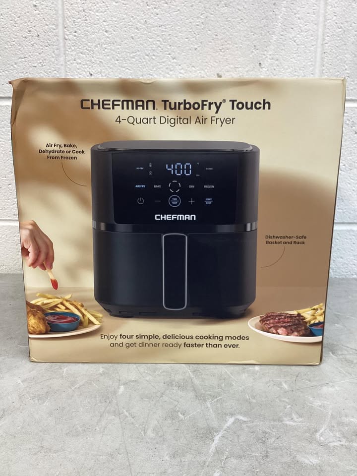 Chefman 4-Quart TurboFry Air Fryer, 4 Cooking Functions