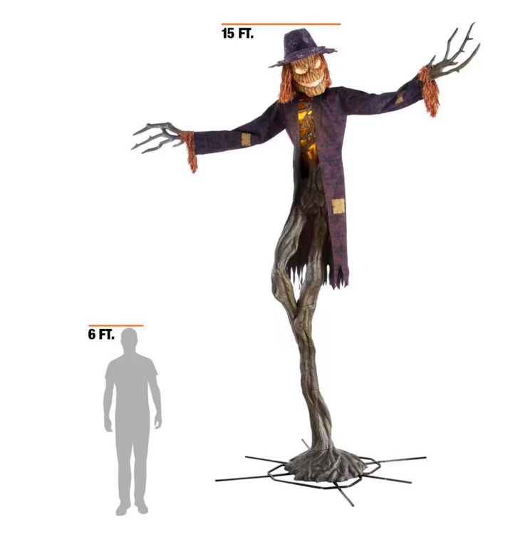 Home Accents Holiday 15 ft GIANT-SIZED ANIMATED LED Worricrow