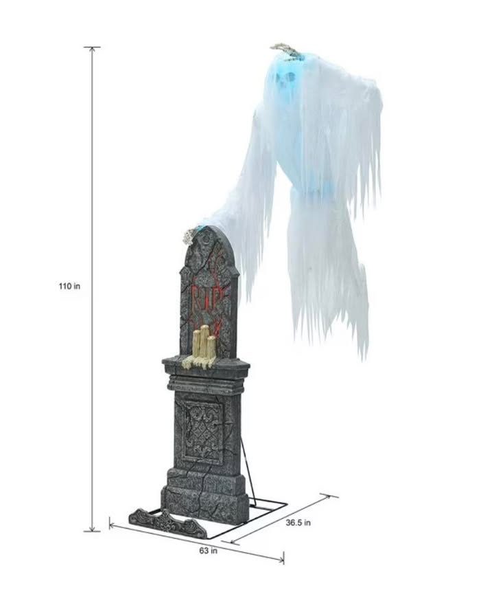 Member's Mark 9' Pre-Lit Animated Ghostly Skeleton
