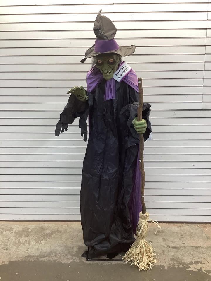 Home Accents Holiday 7 FT Wicked Woods Animated LED Spellcasting Witch