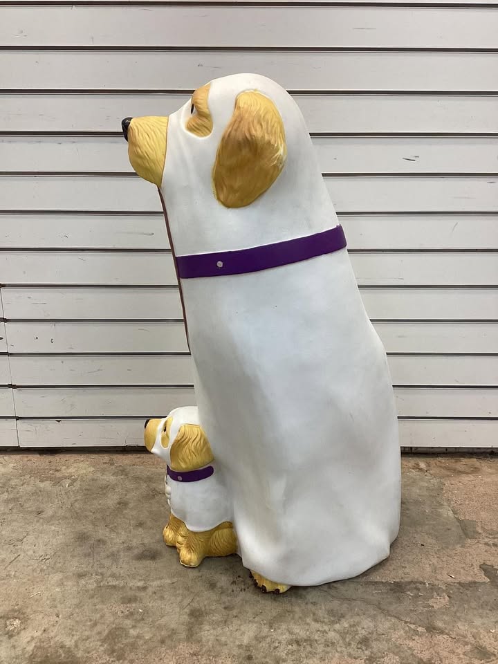 Golden Retriever Halloween Dog Blow Mold Ghost LED