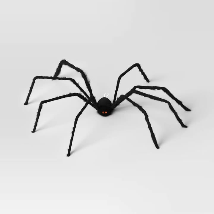 80" Plush Spider XXL Black Halloween Decorative Prop - Hyde and EEK! Boutique