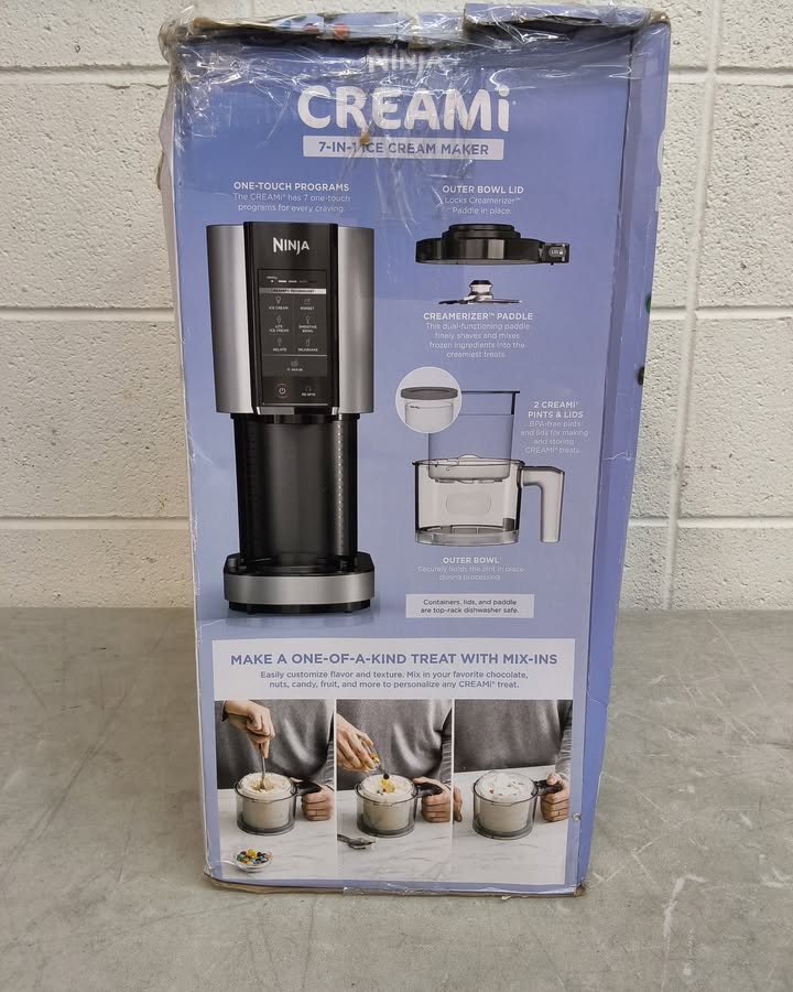 Ninja CREAMi 7-in-1 Ice Cream & Sorbet Maker with Additional Pints