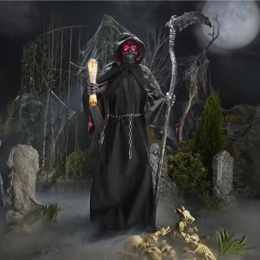 7.5 FT Grave & Bones Animated LED Fiery Reaper