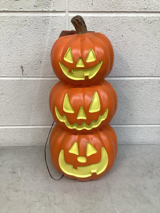 20” Stacked Pumpkins Blow Mold Indoor Outdoor Lighted Decor 20" w/ Timer Hyke & Eek