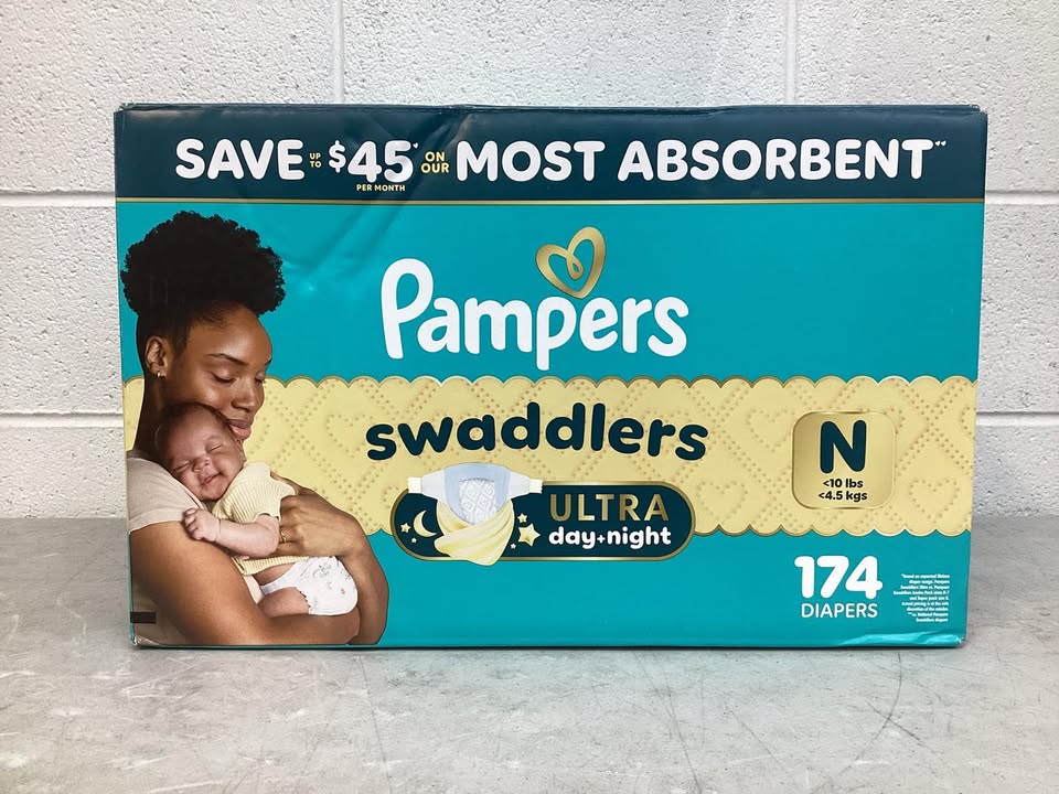 Pampers Swaddlers Diapers, Size Newborn, 174 ct.