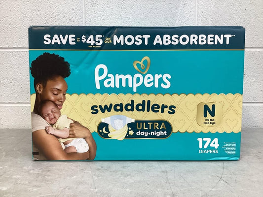 Pampers Swaddlers Diapers, Size Newborn, 174 ct.