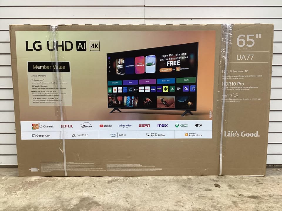 LG 65" Class UA7700 Series 4K UHD Smart TV