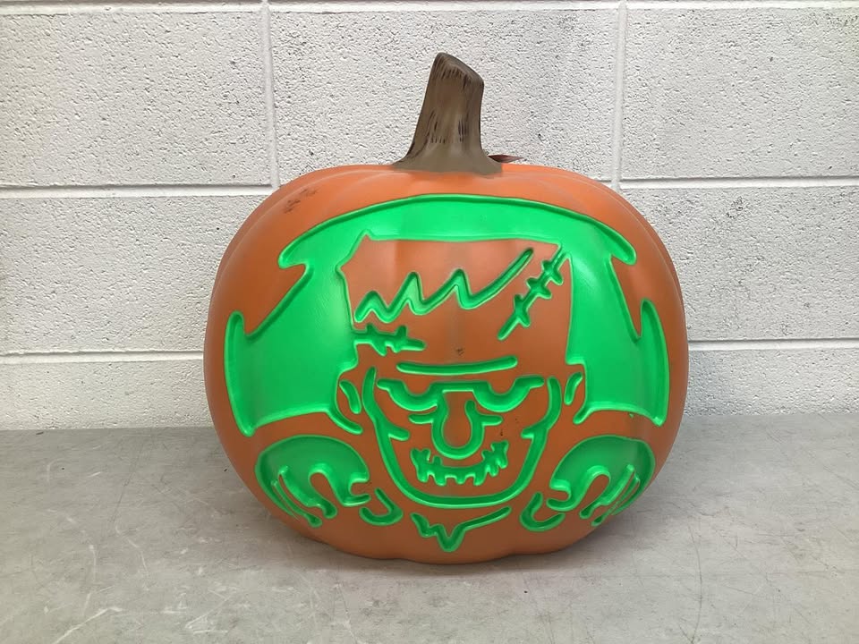 Hyde and EEK! Boutique Lit Pumpkin Monster Halloween Decorative Prop