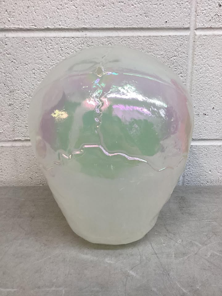 HalloweenCostumes.com One Size Fits Most Large Pearl Oil Slick Skull Halloween Prop | Skull Halloween Decorations, Pink