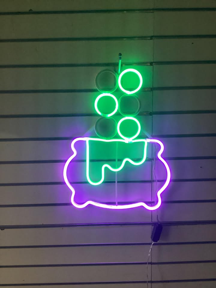 Hyde And Eek! Boutique LED Animated Neon Cauldron Sign