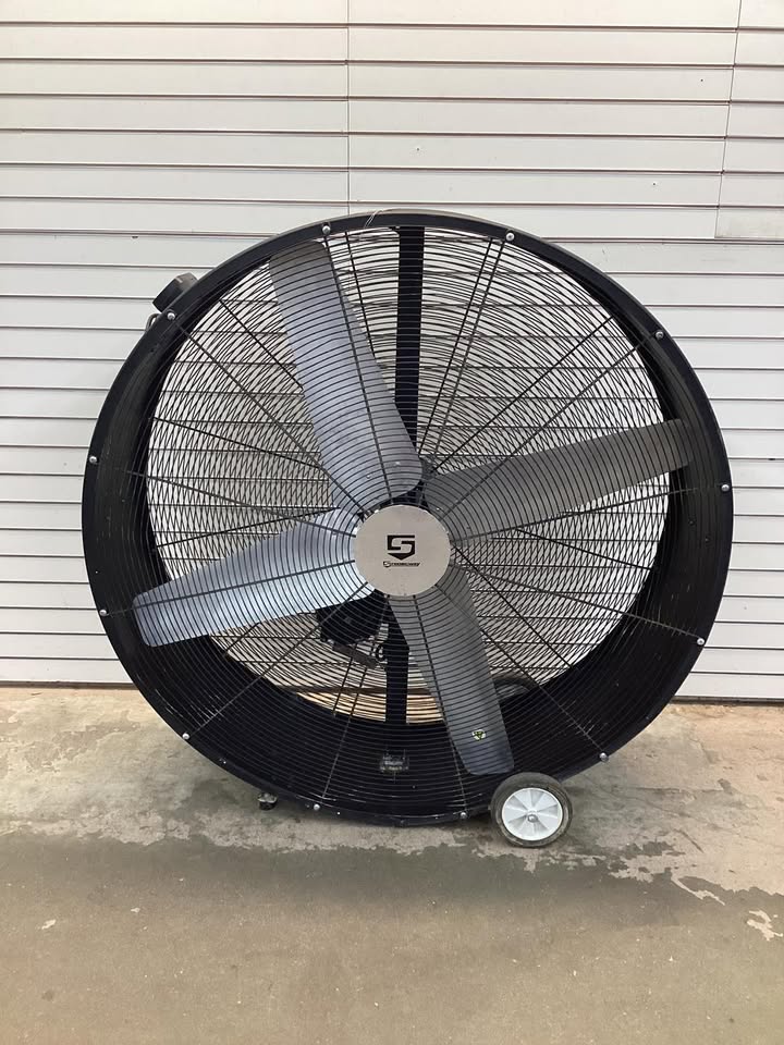 Lightly used Strongway 48in. Belt Drive Drum Fan, 21,000 CFM, 120V, 2 Speeds