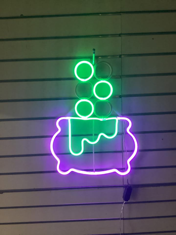 Hyde And Eek! Boutique LED Animated Neon Cauldron Sign