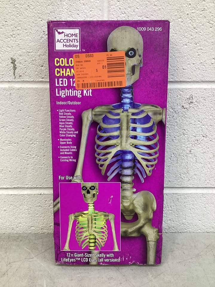 Home Accents Holiday Color Changing LED 12 FT Skelly Lighting Kit