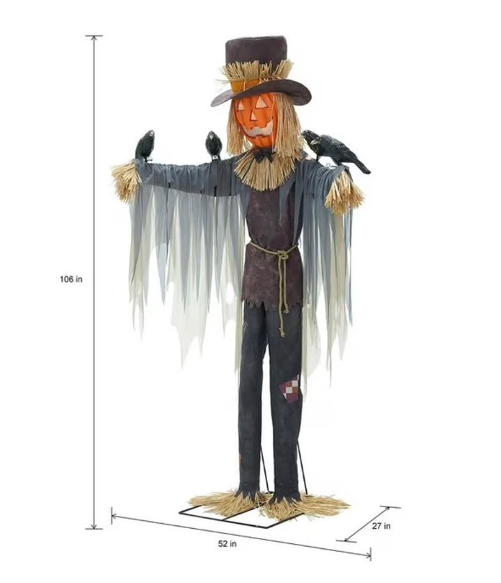 Member's Mark 8' Pre-Lit Animated Scarecrow