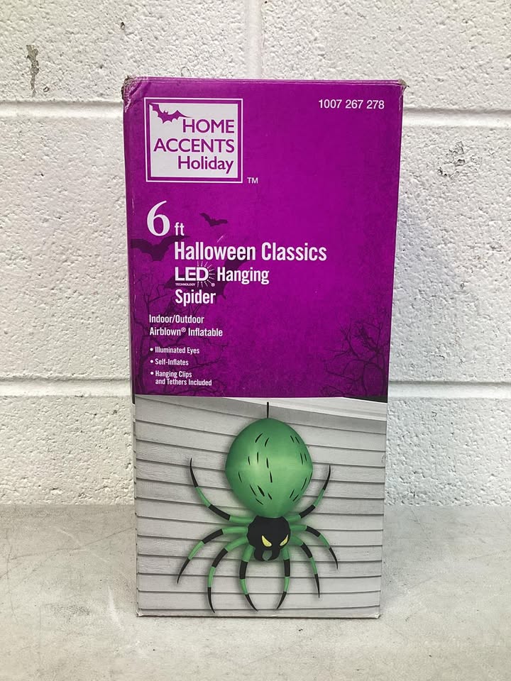Home Accents Holiday 6 ft Halloween Classics LED Hanging Spider Indoor/Outdoor
Airblown Inflatable