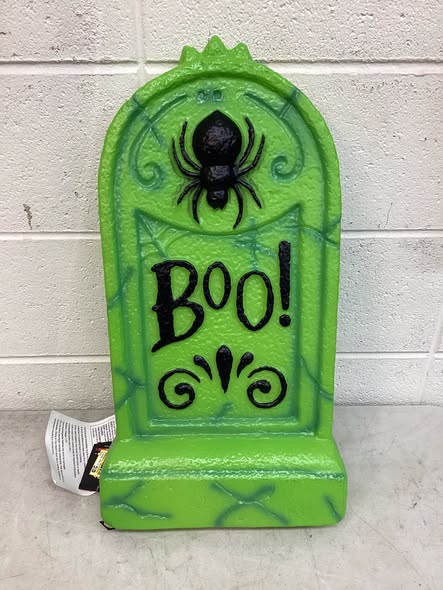 Brand New Hyde and EEK! Boutique Boo! Plastic Glow Tombstones, 21 in