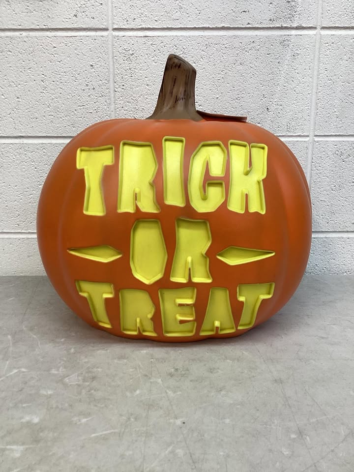 Hyde and EEK! Boutique Lit Pumpkin Monster Halloween Decorative Prop